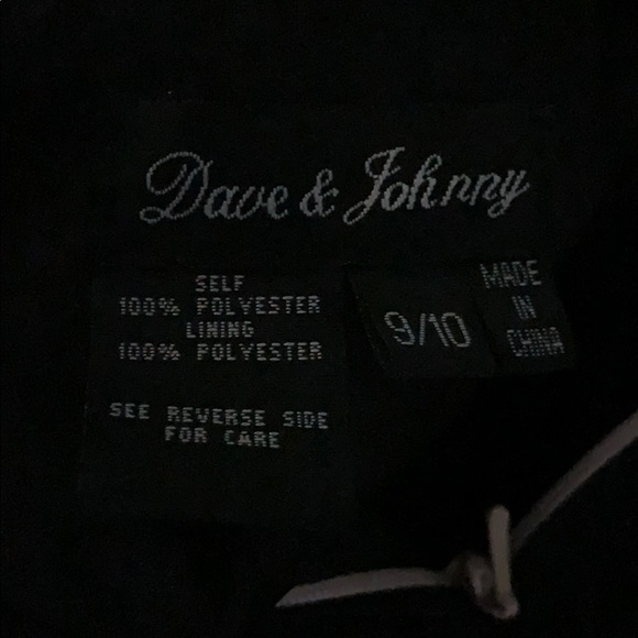 Dave & Johnny black gown with crystal detail. 9/10 - Picture 6 of 6